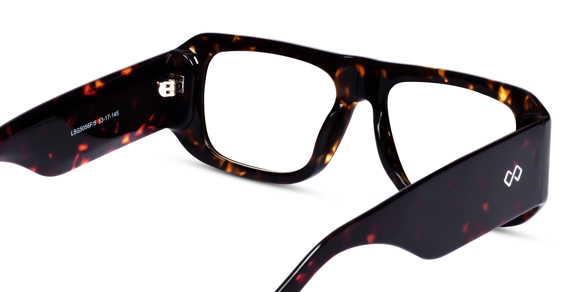 Tortoise Acetate Pilot Square Glasses