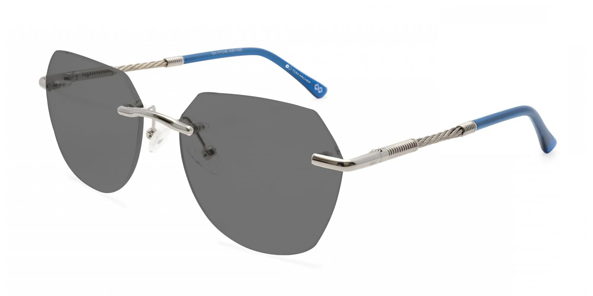 Rimless Prescription Sunglasses-2