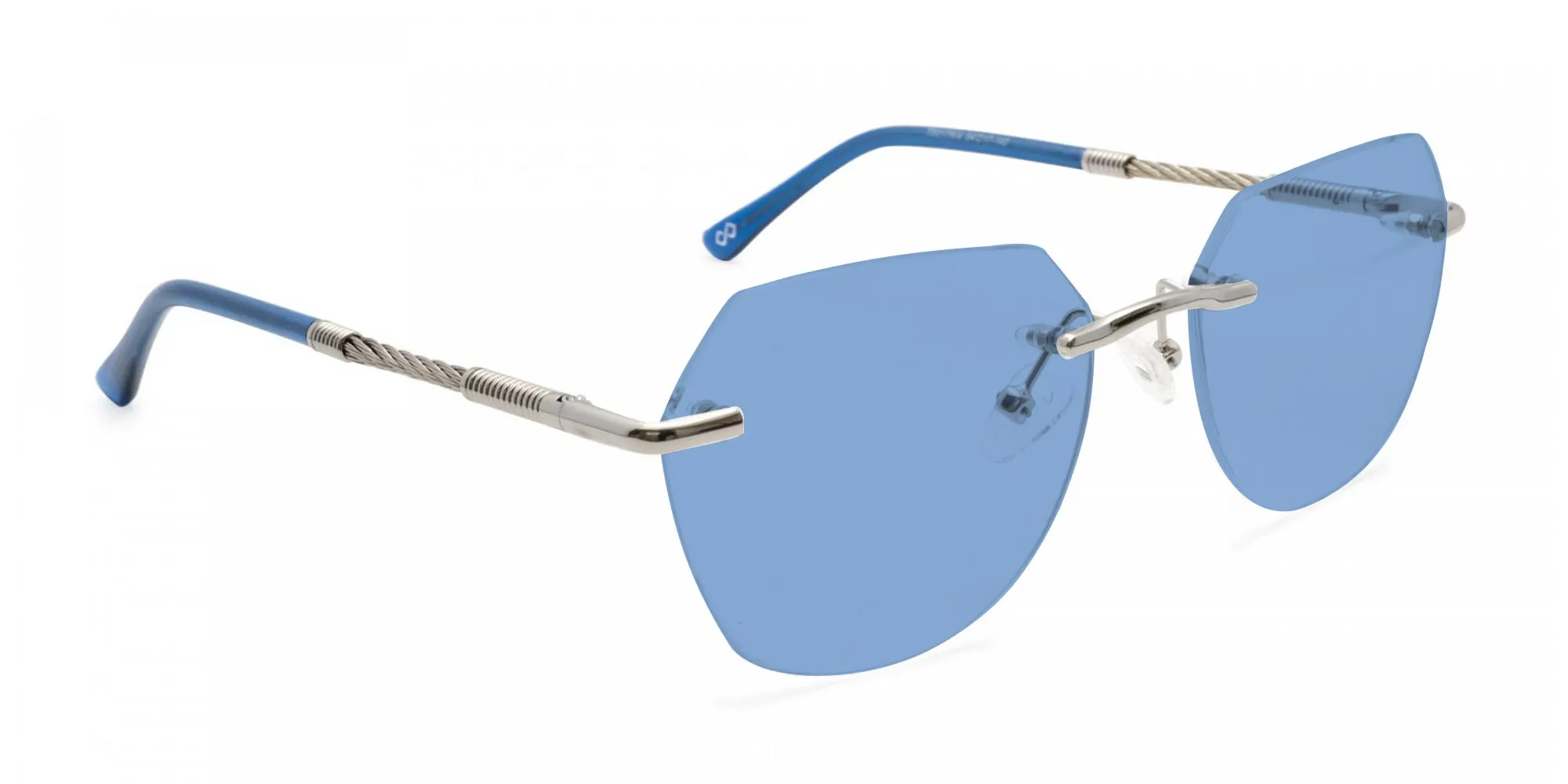 Rimless Hexagon Sunglasses-2