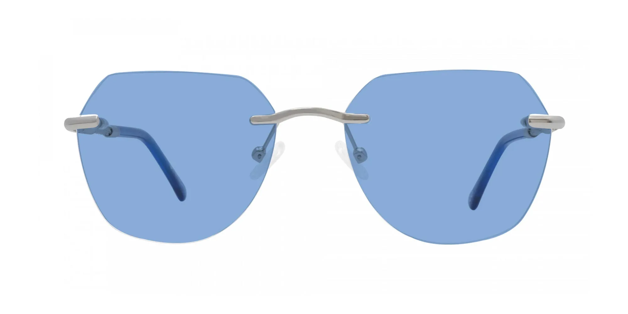 Rimless Hexagon Sunglasses-2