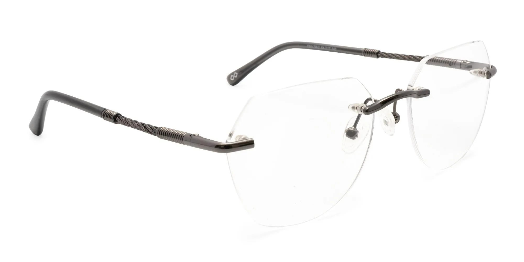Hexagonal Rimless Glasses-2