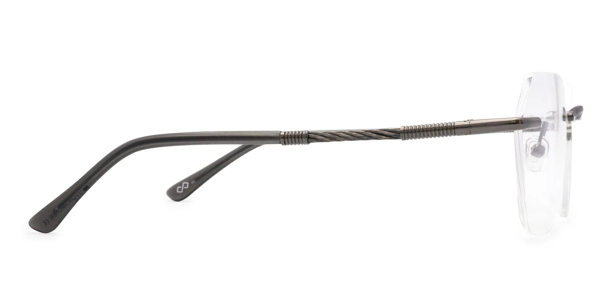 Hexagonal Rimless Glasses-2