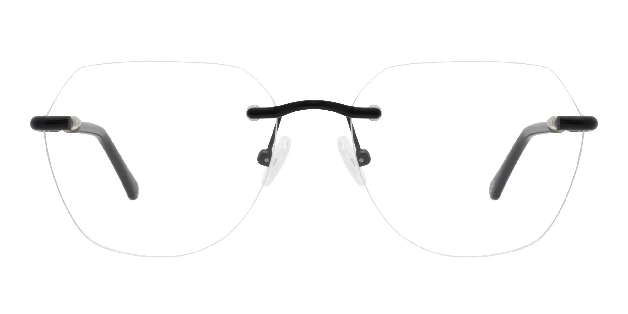 Rimless Hexagon Eyeglasses-2 Rimless Hexagon Eyeglasses-2