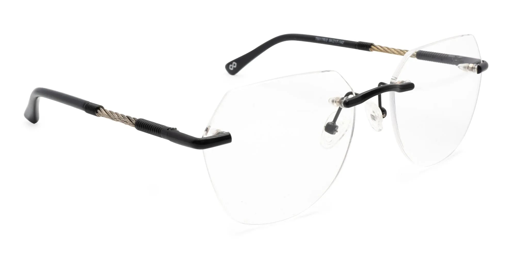 Rimless Hexagon Eyeglasses-2
