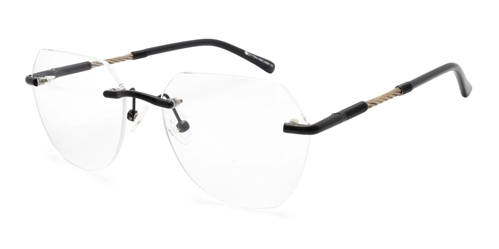 Rimless Hexagon Eyeglasses-2