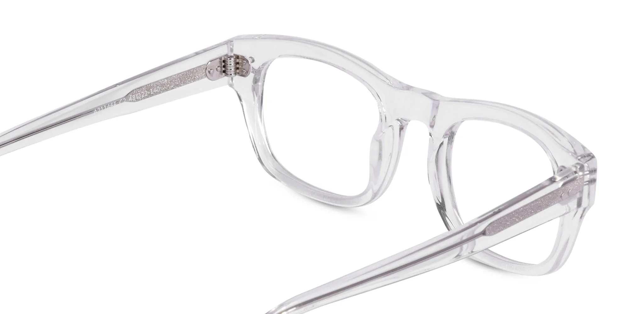 Clear Rectangle Eyeglasses-5