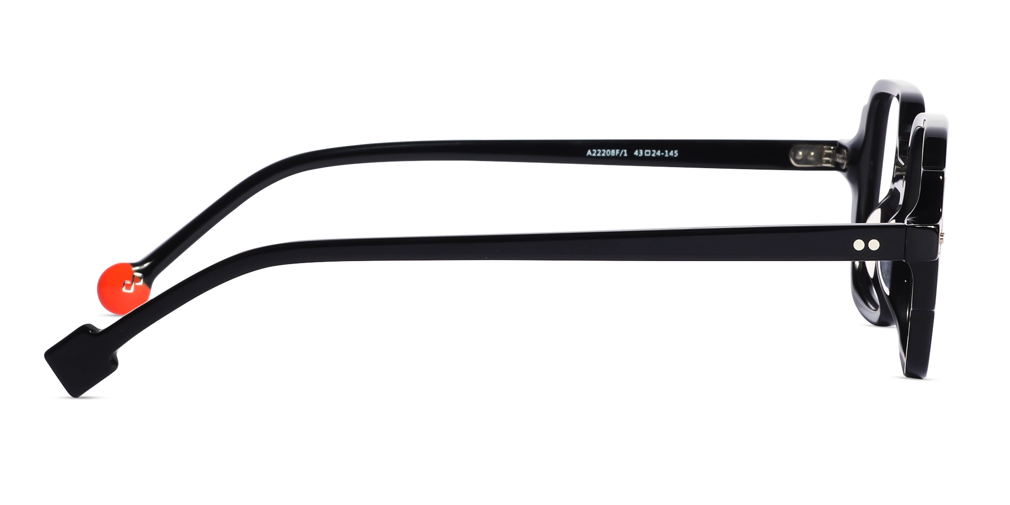 Black & Brown Square Acetate Glasses-4