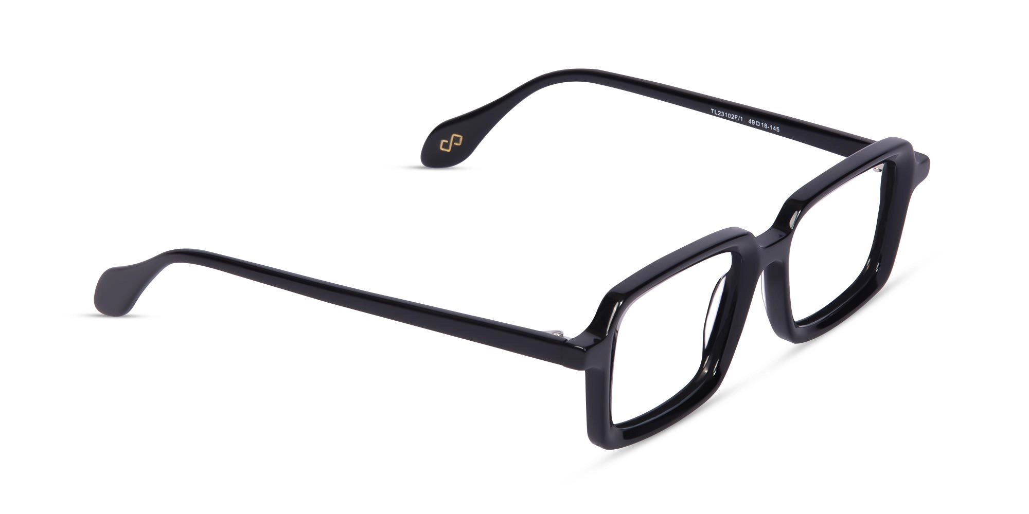 Black Rectangular Eyeglasses- 2