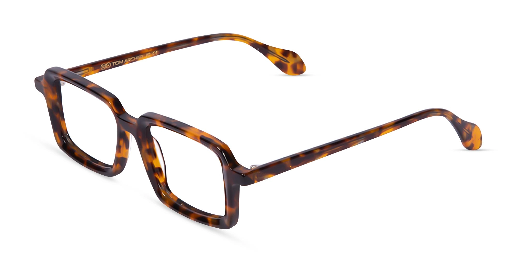 Tortoise Rectangle Eyeglasses- 3