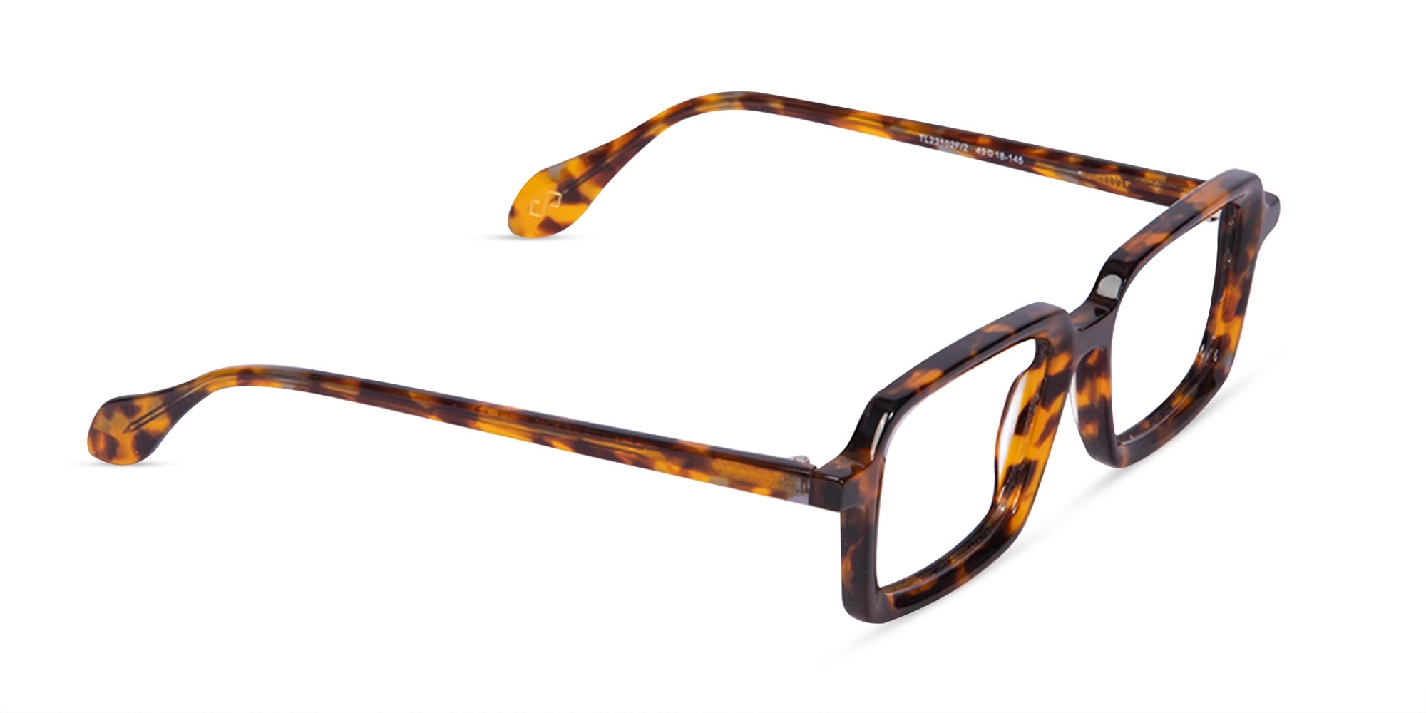 Tortoise Rectangle Eyeglasses- 2