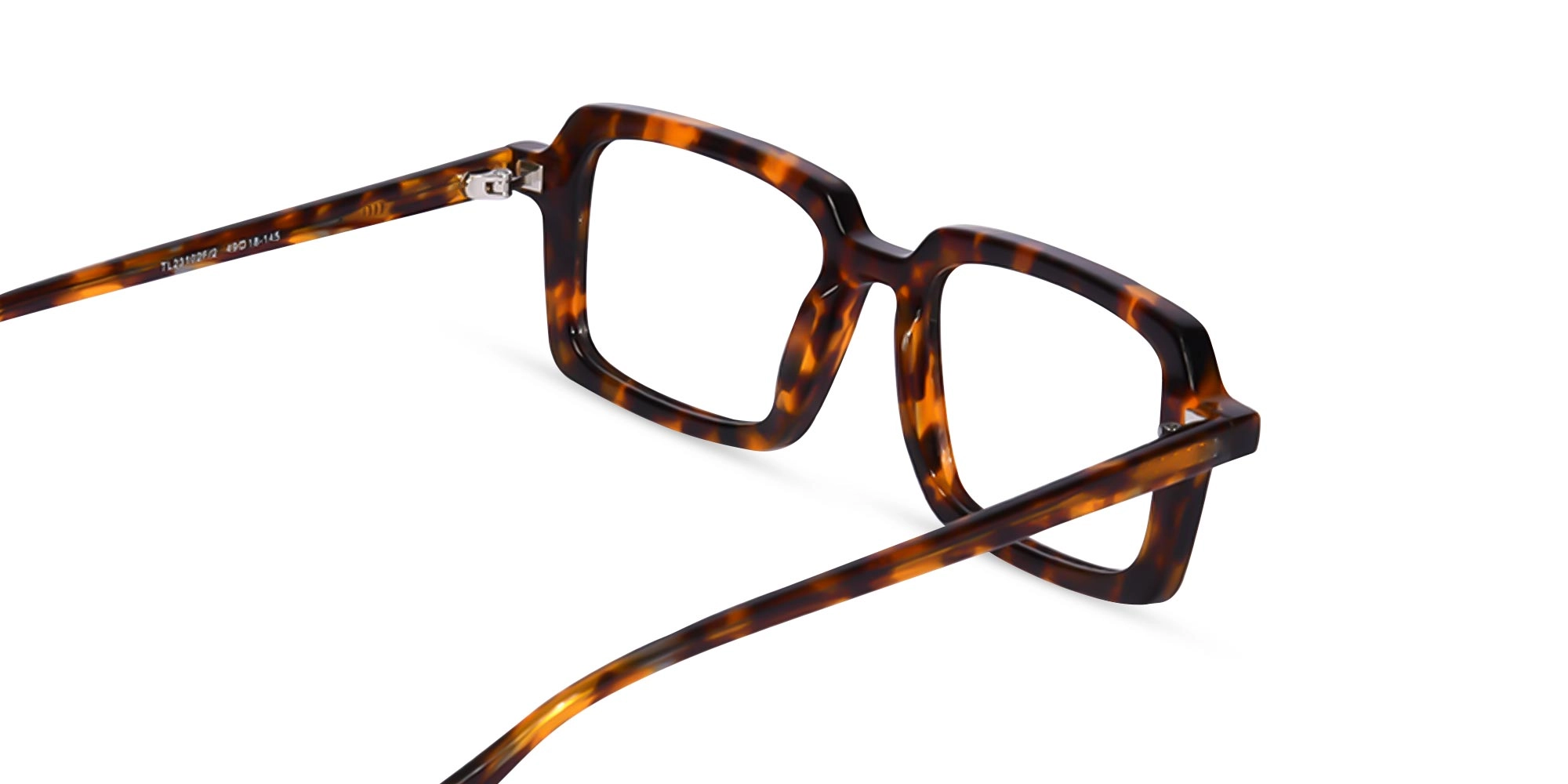 Tortoise Rectangle Eyeglasses- 5