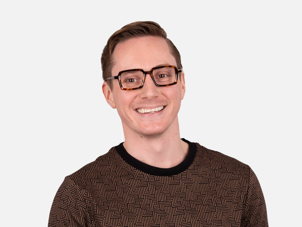 Tortoise Rectangle Eyeglasses- 42