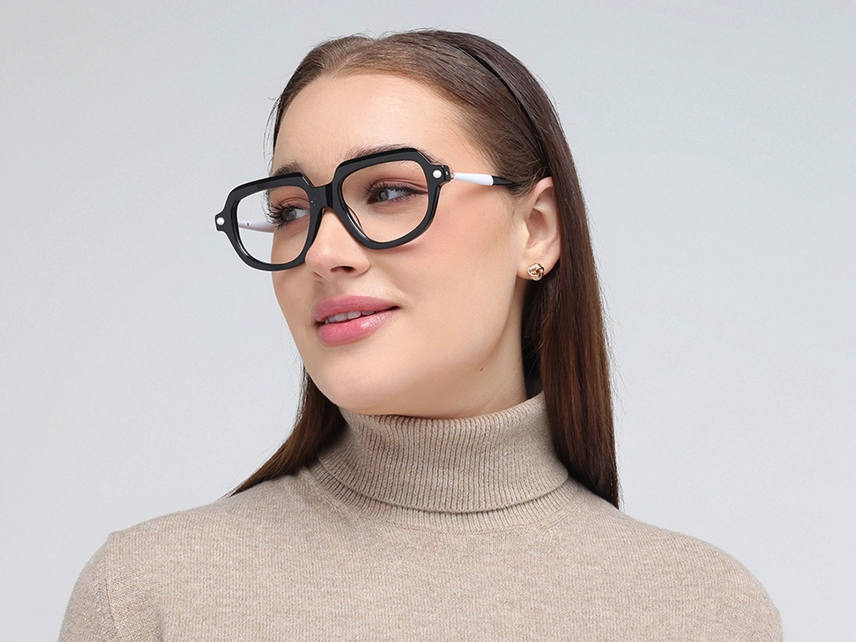 Black Oversized Glasses 52