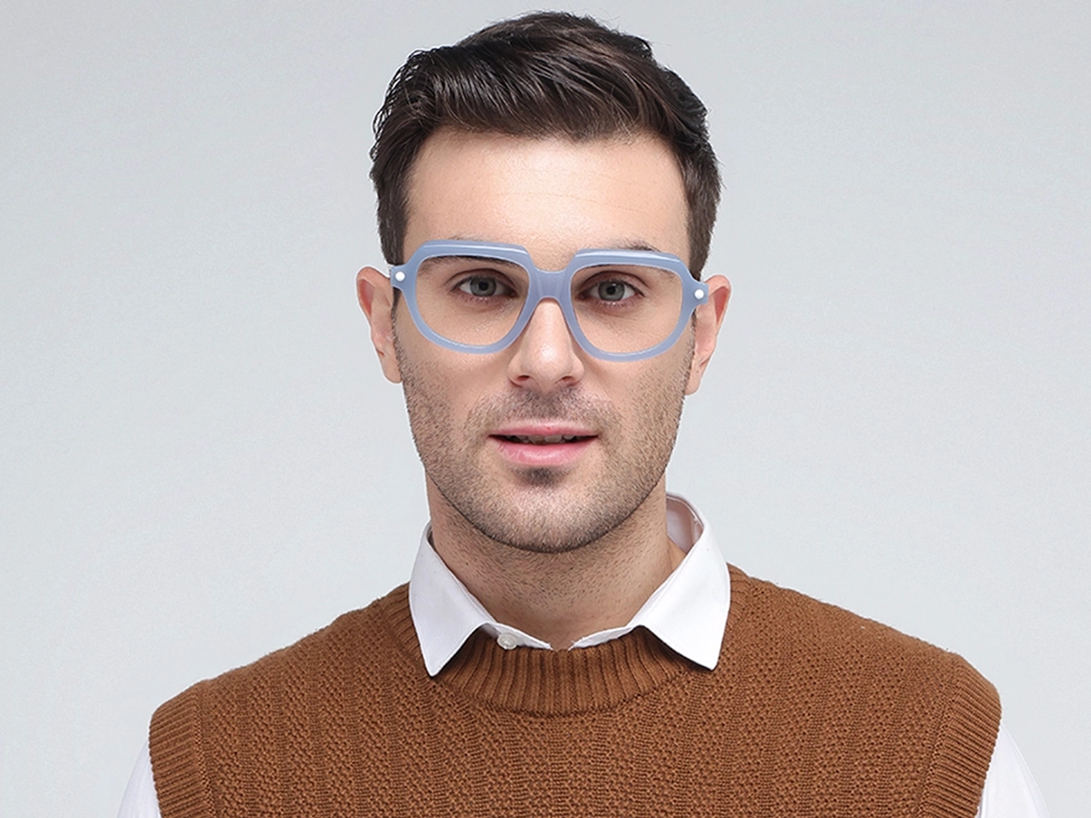 Blue Oversized Glasses 41