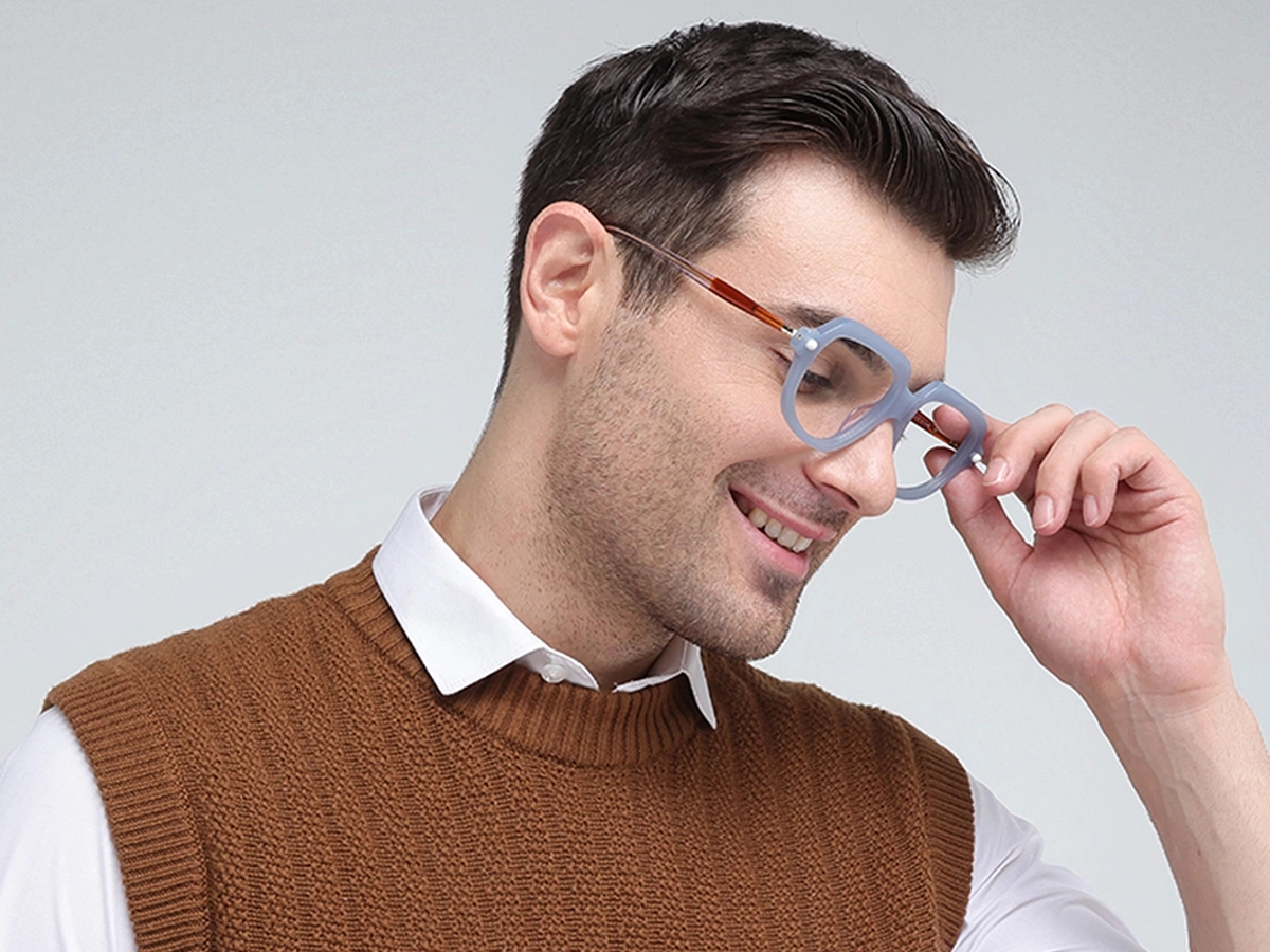 Blue Oversized Glasses 43