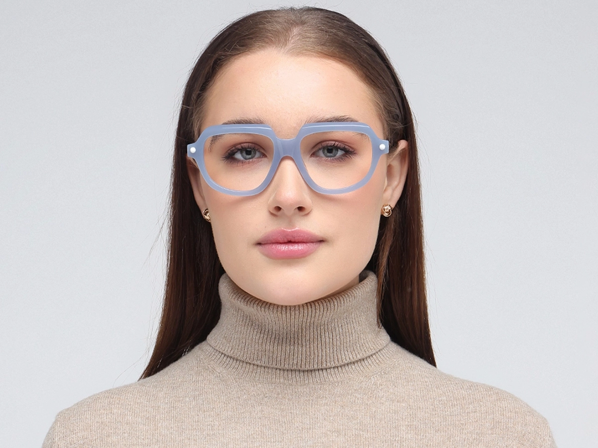 Blue Oversized Glasses 53