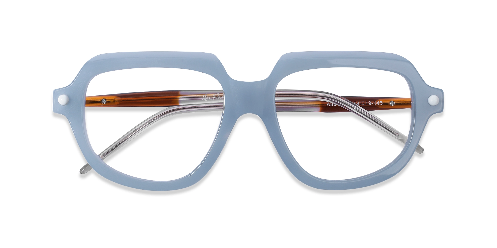 Blue Oversized Glasses 6