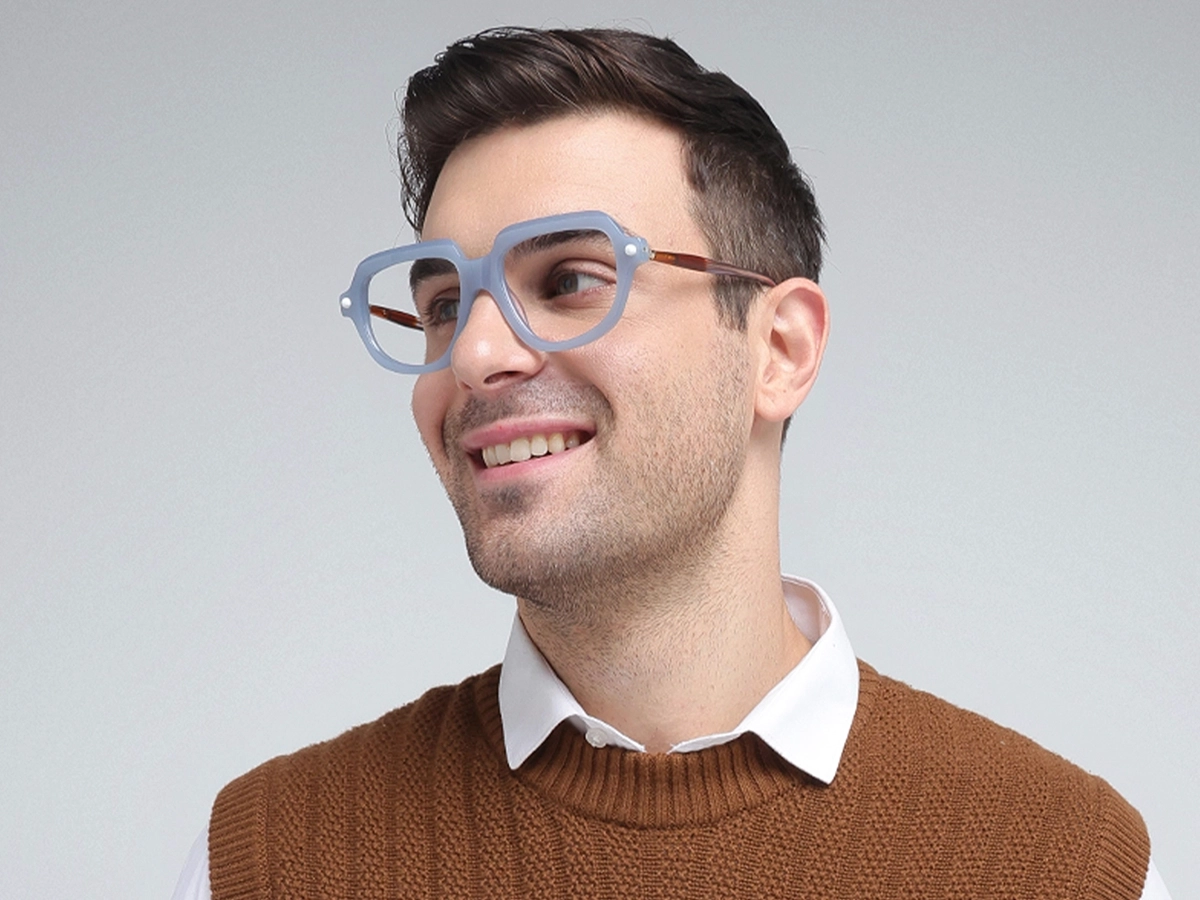 Blue Oversized Glasses 42