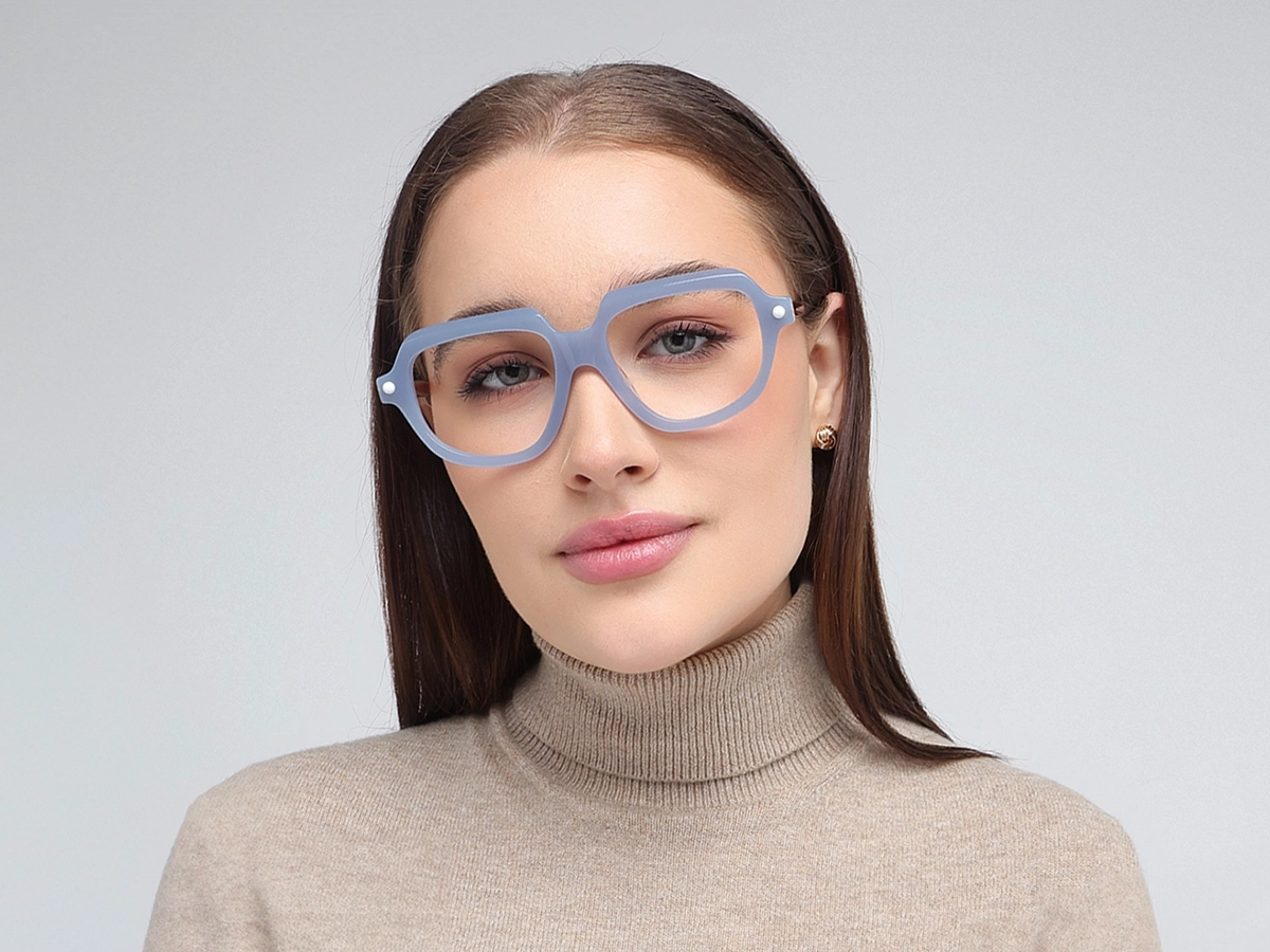 Blue Oversized Glasses 51