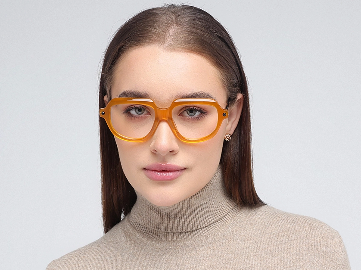 Gold Oversized Glasses 51
