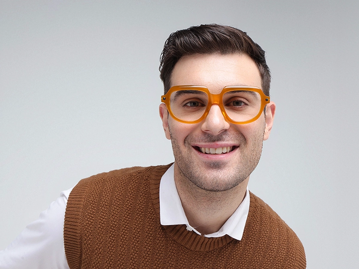 Gold Oversized Glasses 41