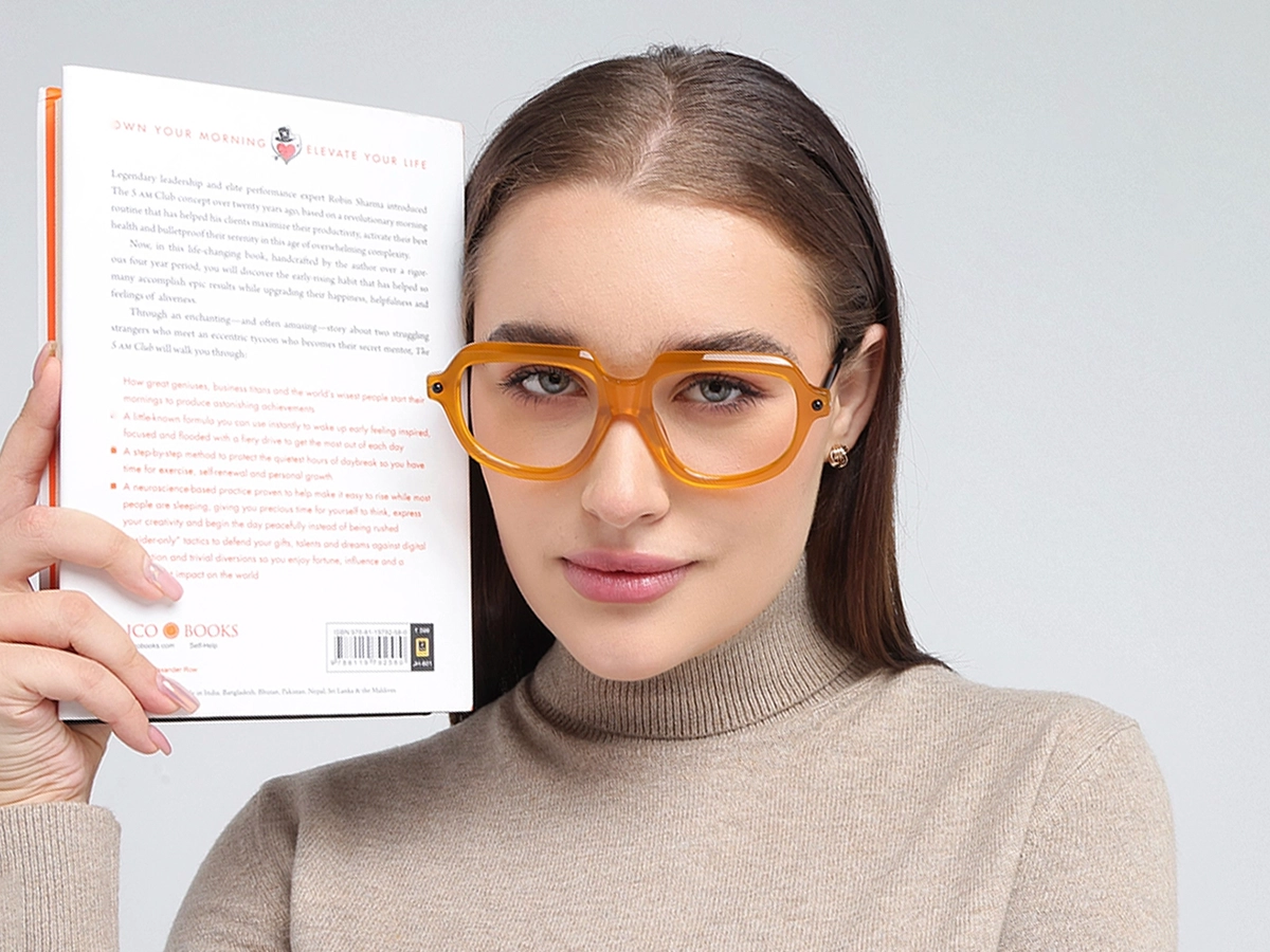 Gold Oversized Glasses 53