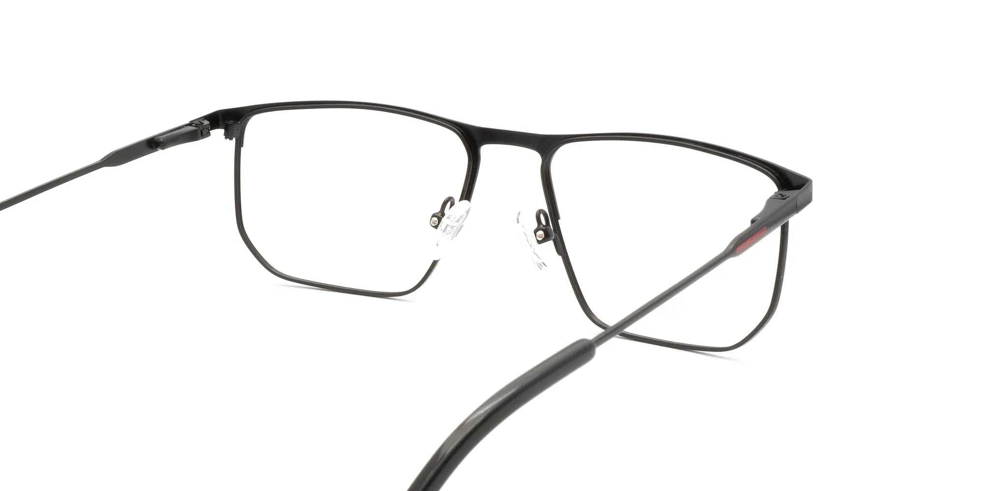 Black Thin Metal Frame Glasses-2