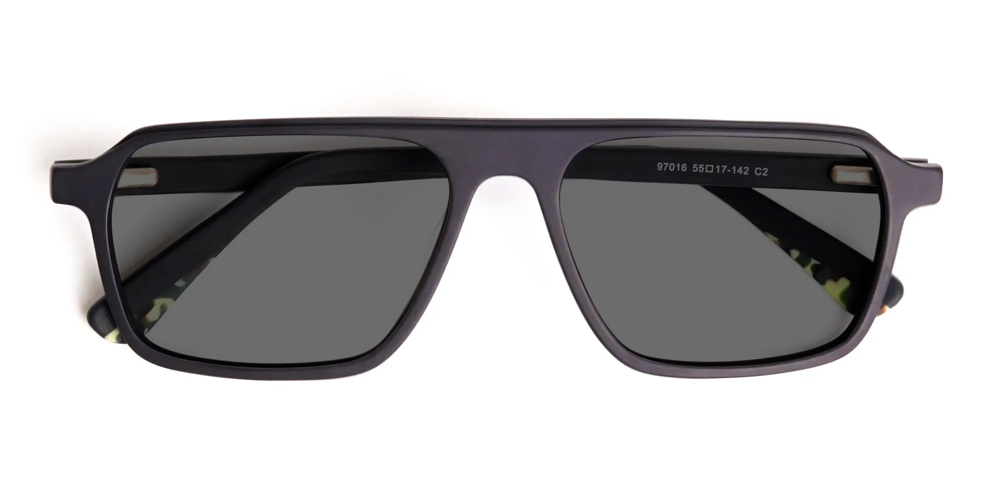 Black Flat Top Sunglasses-4