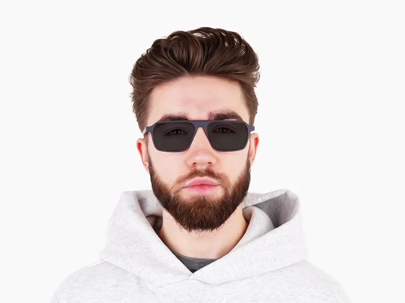 Black Flat Top Sunglasses-1