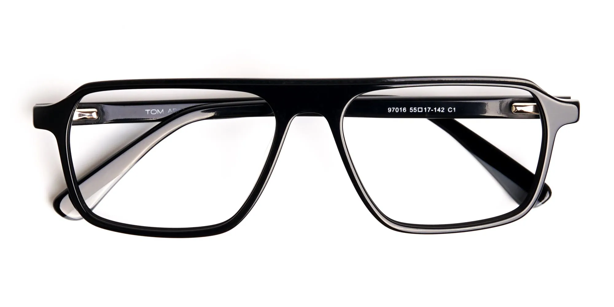 Dark Black Rectangular Full Rim Glasses frames-2