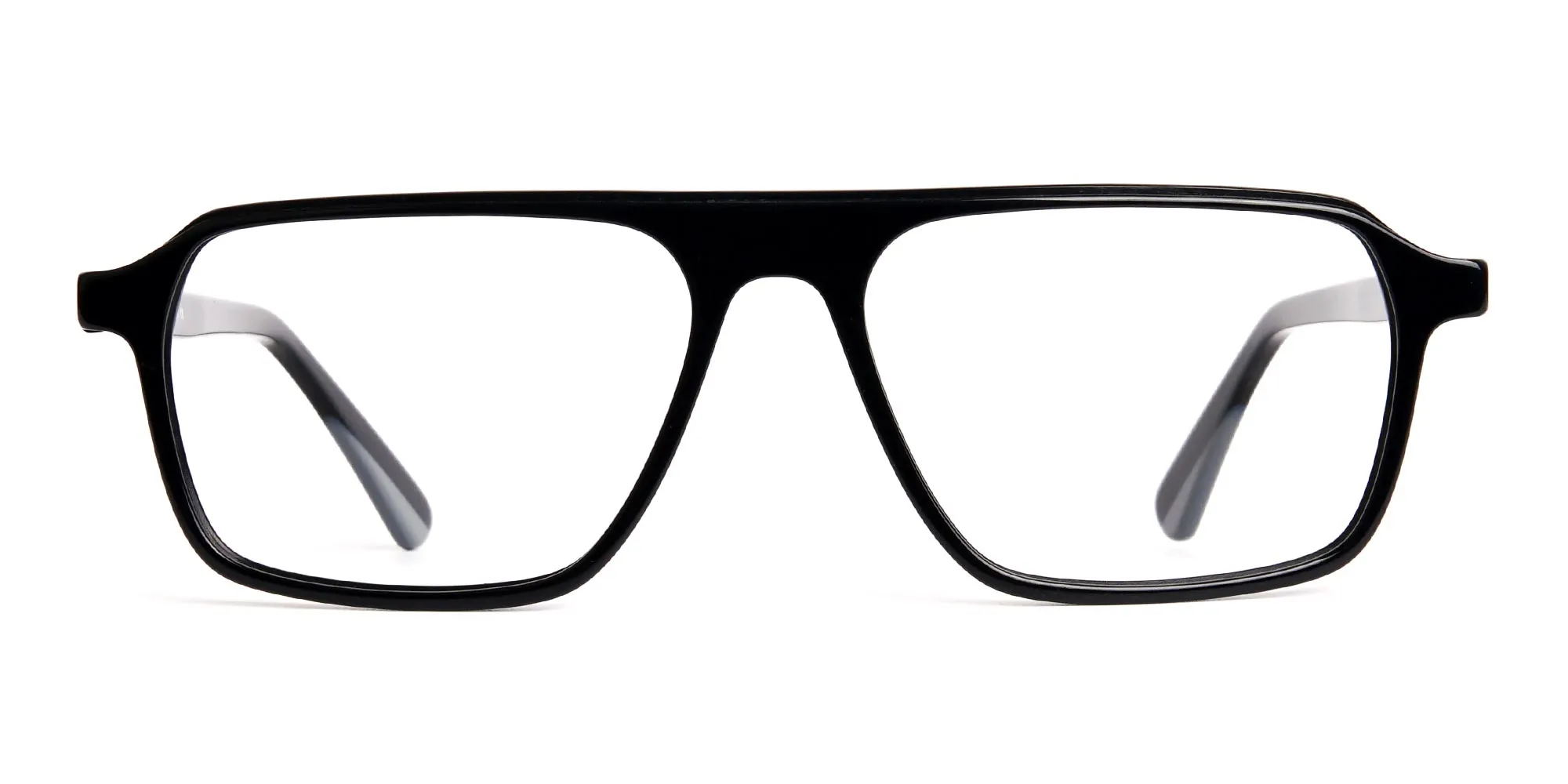 Dark Black Rectangular Full Rim Glasses frames-2 Dark Black Rectangular Full Rim Glasses frames-2