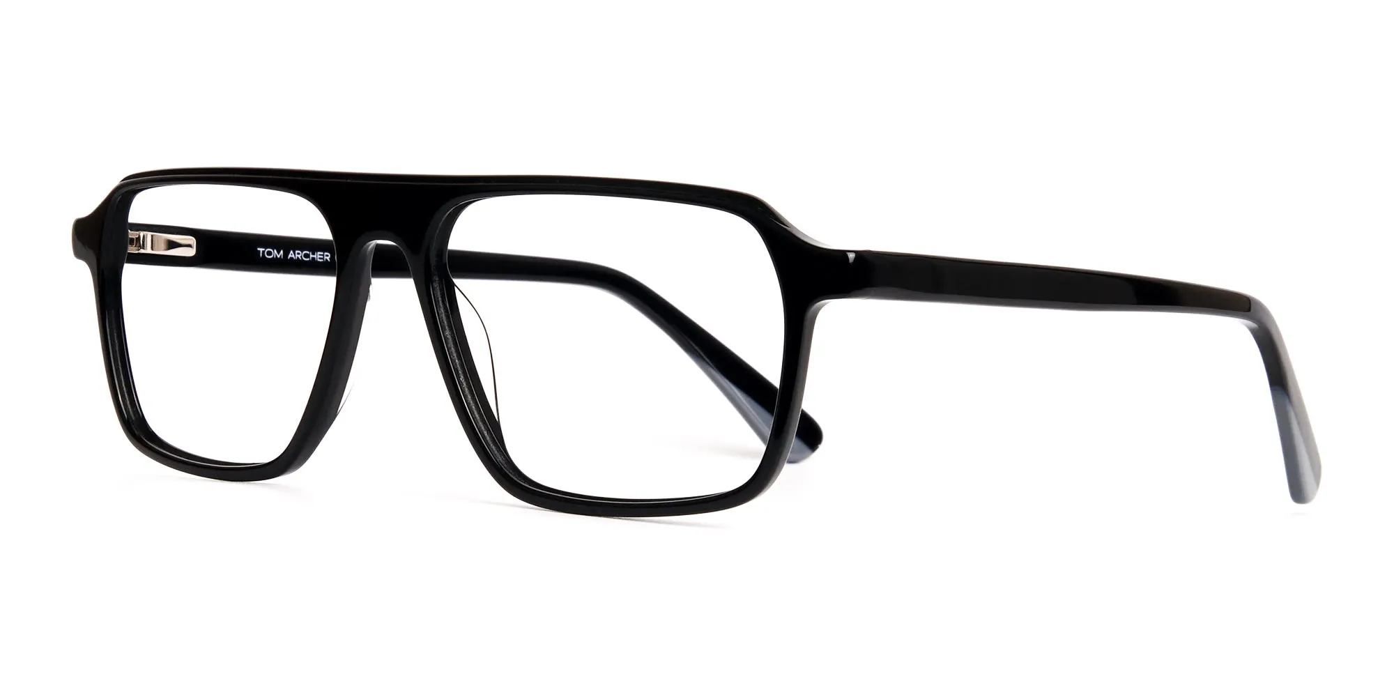 Dark Black Rectangular Full Rim Glasses frames-2 Dark Black Rectangular Full Rim Glasses frames-2