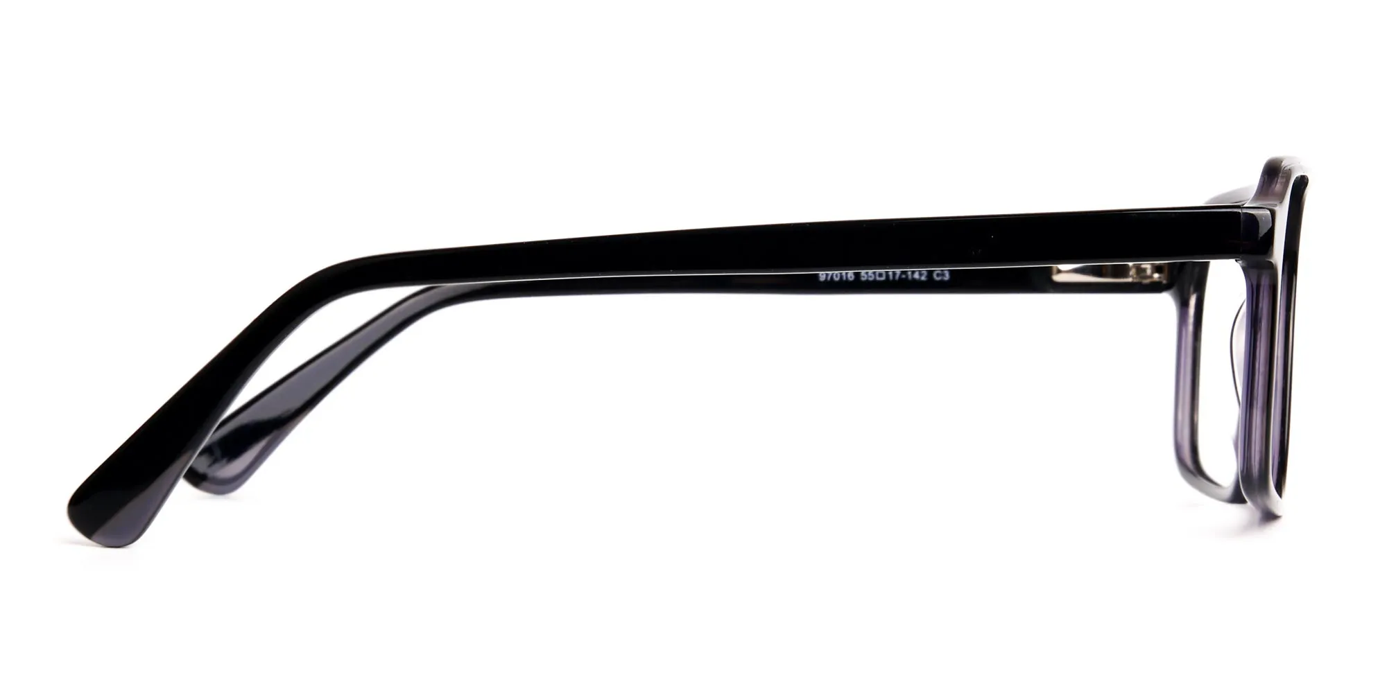 Black and Grey Rectangular Full Rim Glasses frames-2