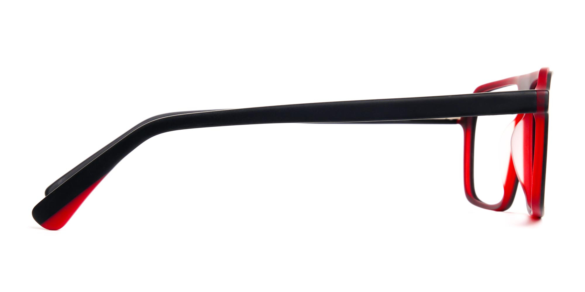 Black and Red Rectangular Full Rim Glasses frames-4