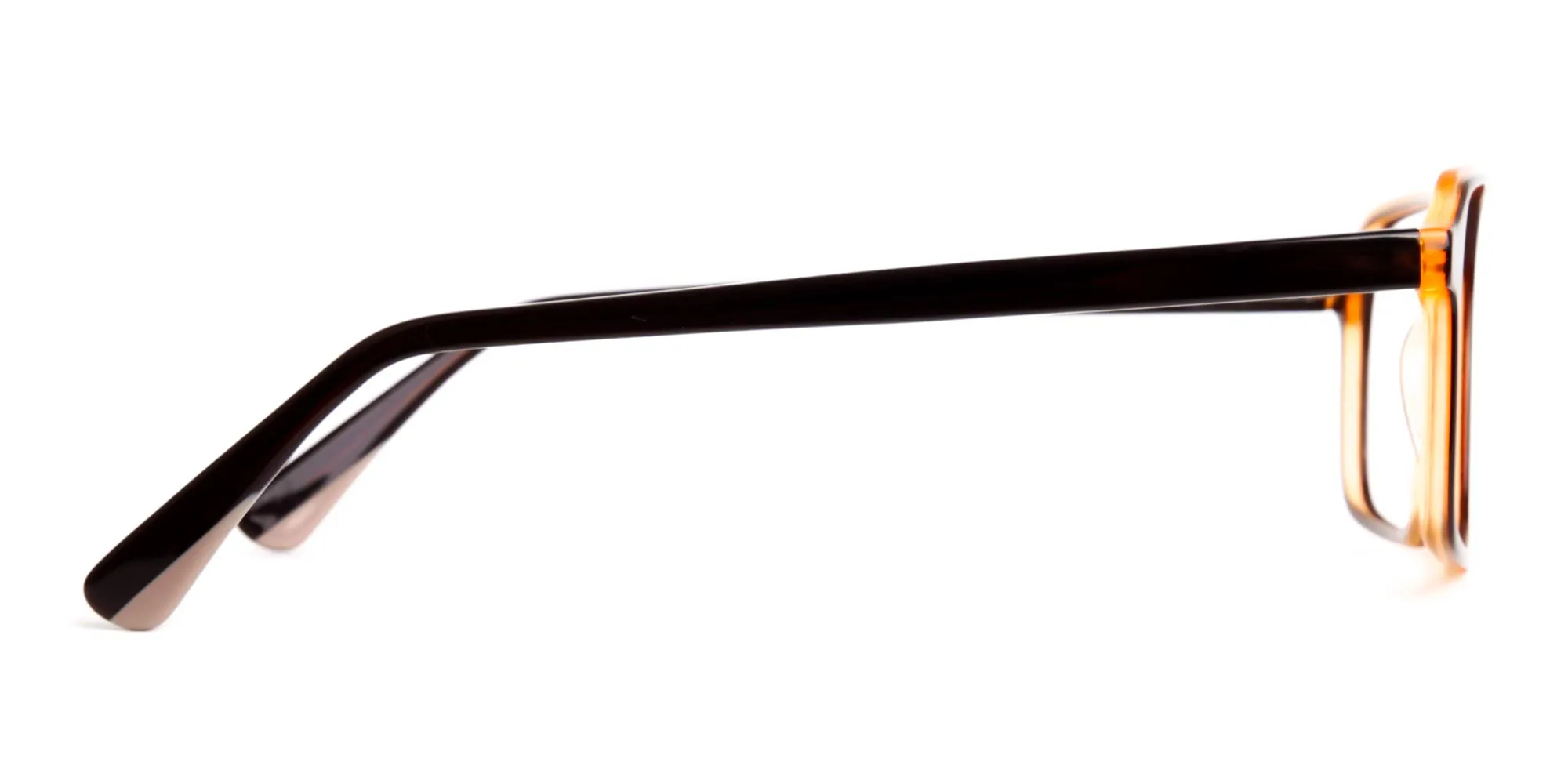 Brown and Black Rectangular Full Rim Glasses frames-2
