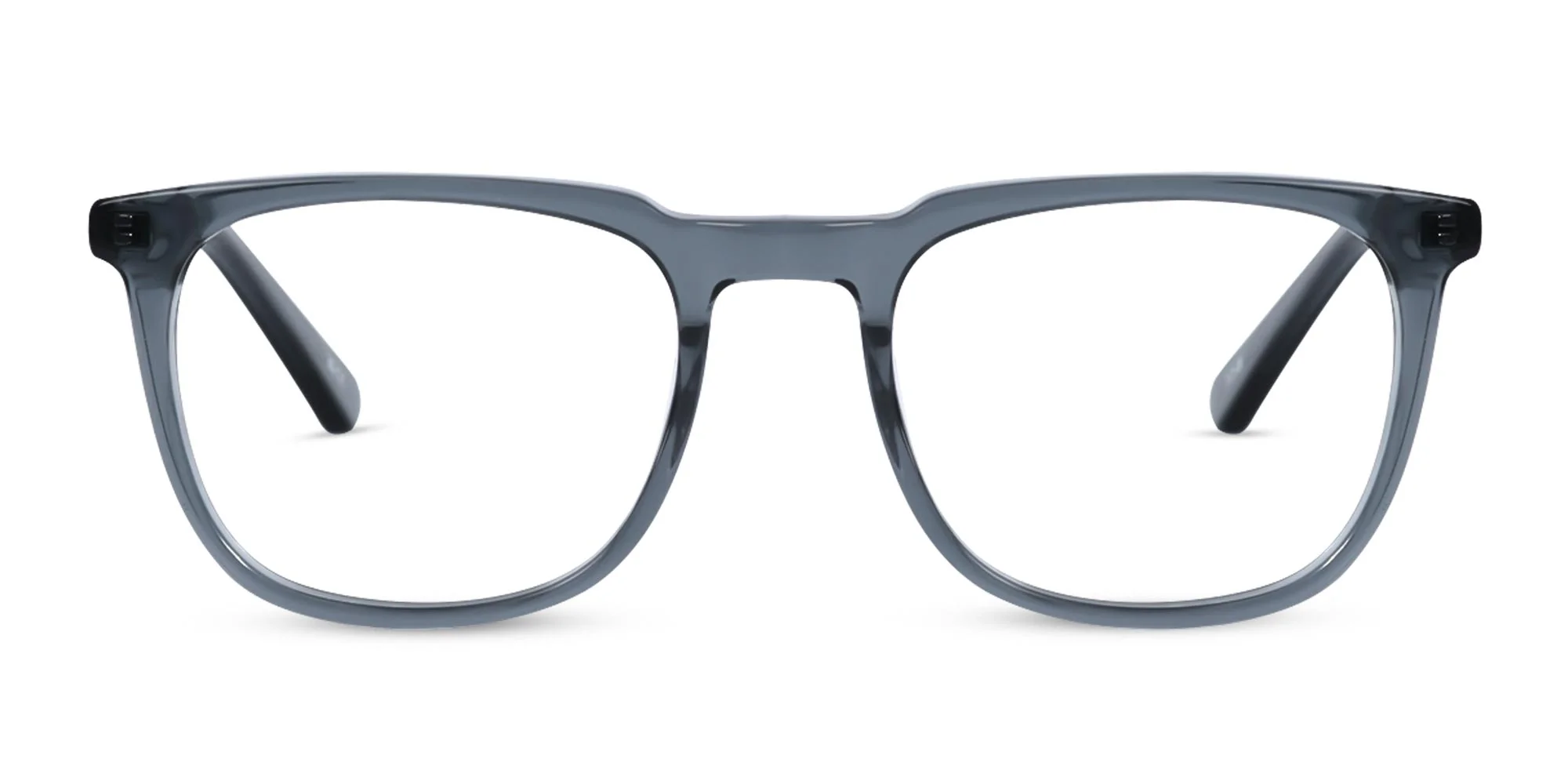 Crystal Slate Grey Square Glasses-1