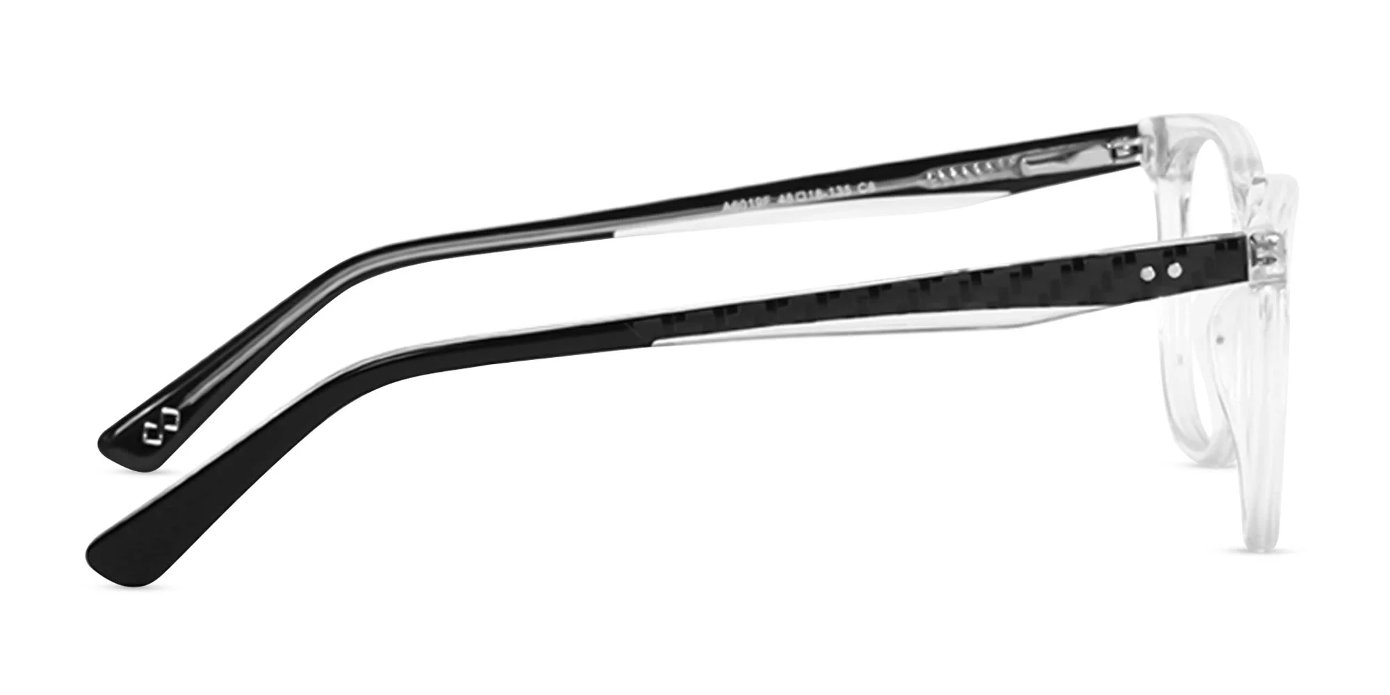 Crystal Clear Square Full Rim Glasses -4