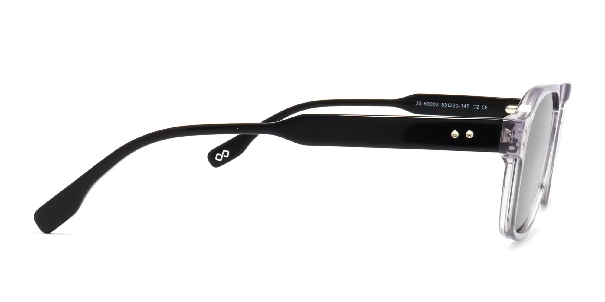 Clear frame green & Black sunglasses-2