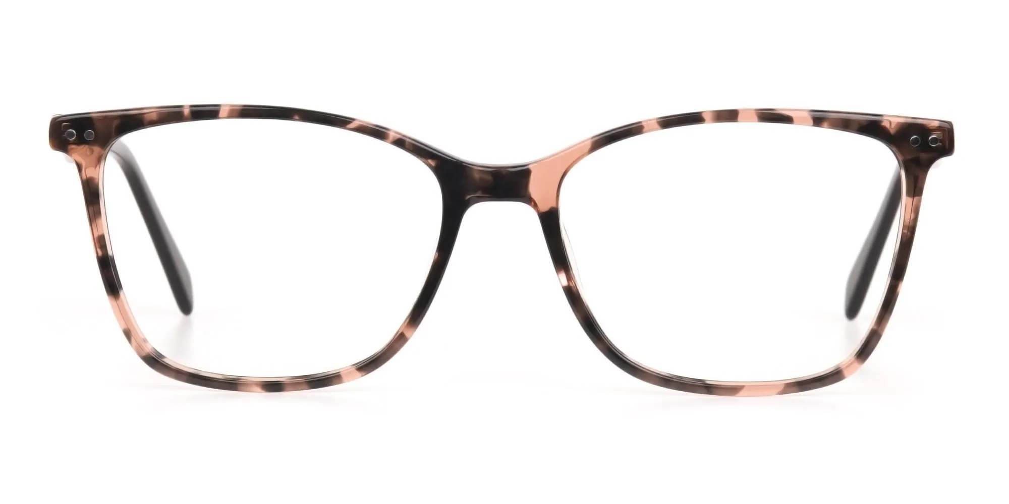 A88608F/4 - Brown Tortoiseshell Glasses in Rectangular