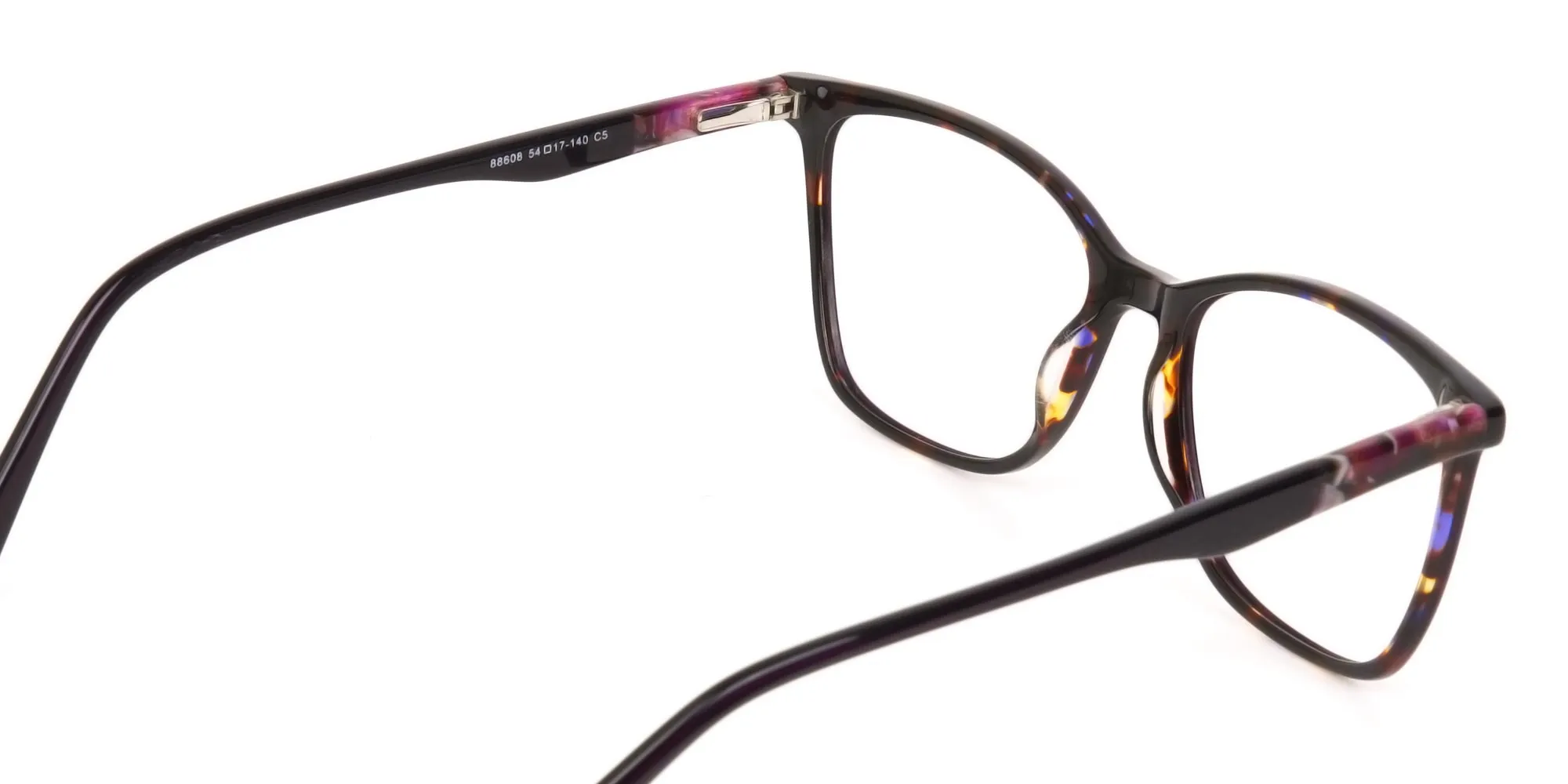 Designer Raisin Purple & Tortoise Eyeglasses Women-2