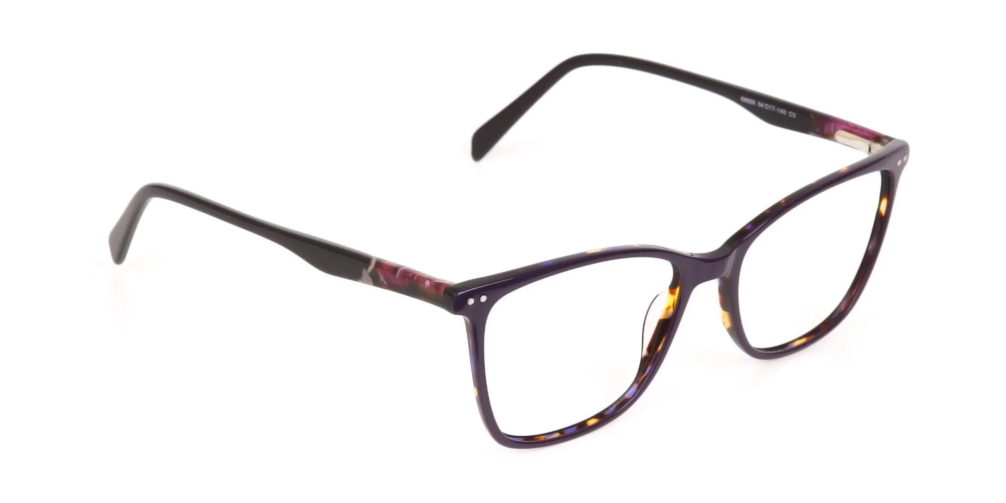 Designer Raisin Purple & Tortoise Eyeglasses Women-2
