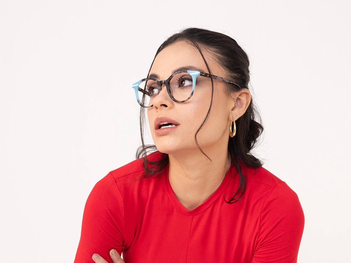 Ice Blue Glasses 53
