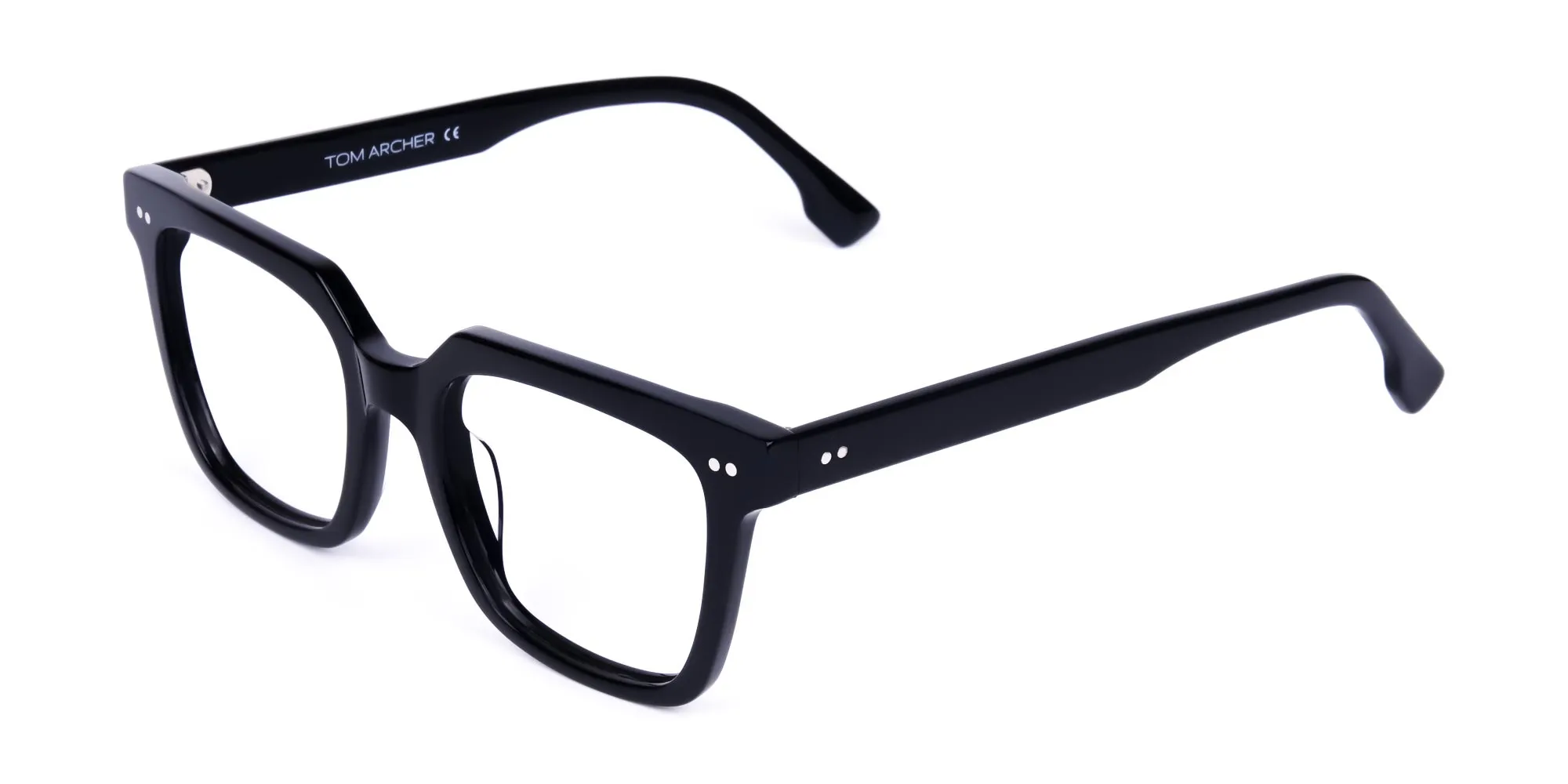 Full Rim Black Square Glasses-2