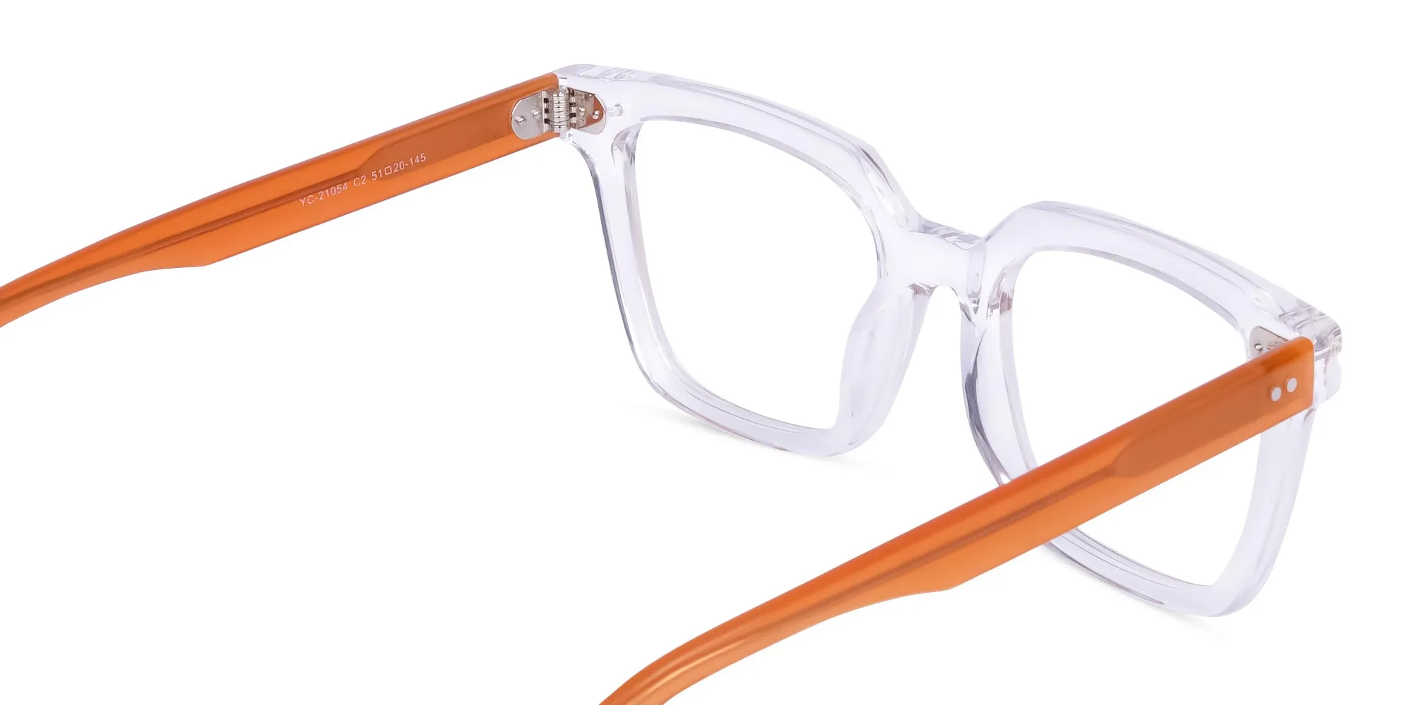 Crystal Clear Square Glasses Frame-2