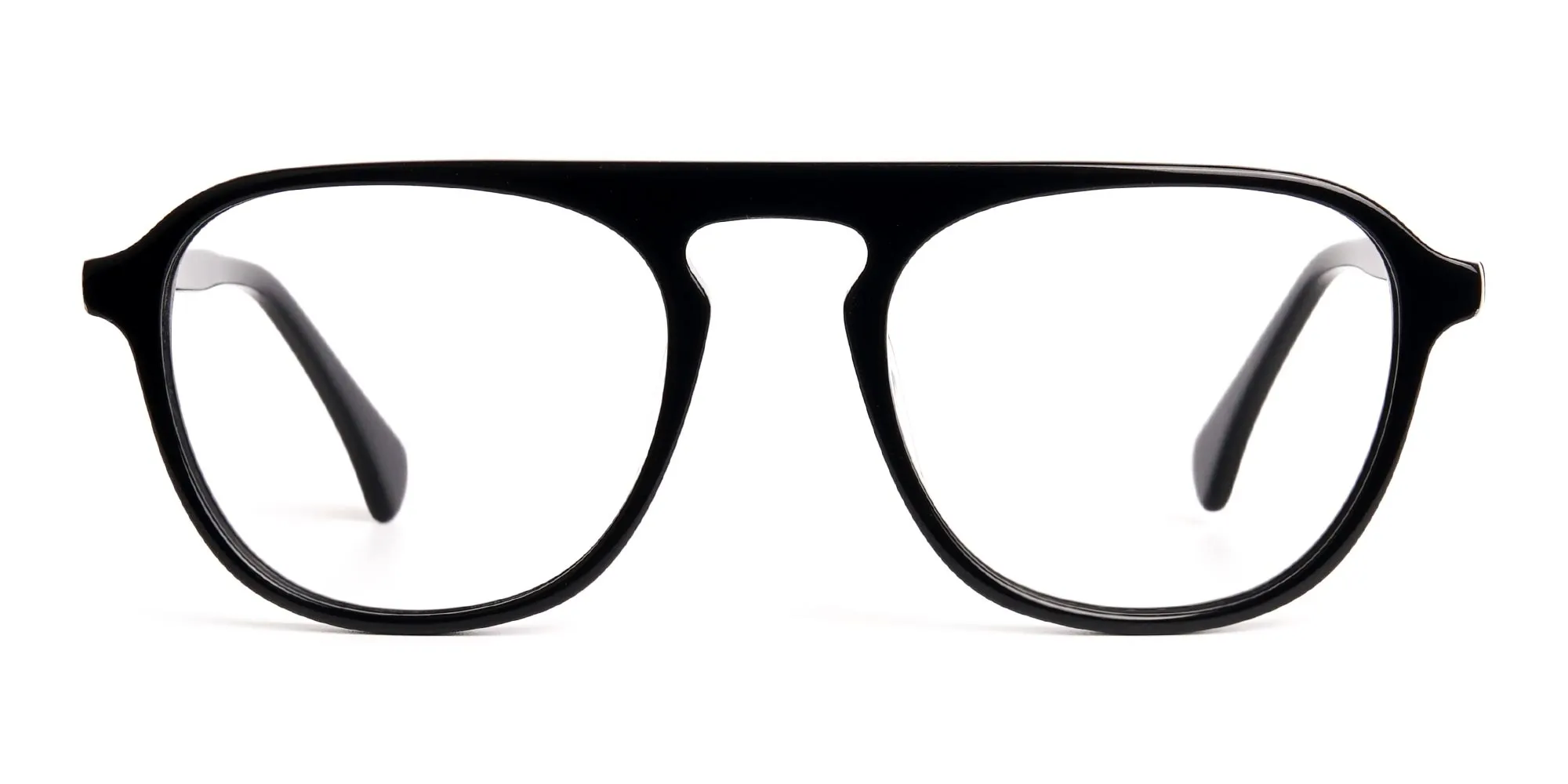 TL1009F/1 - Classy & Perfect Shaped Black Pilot Square Glasses