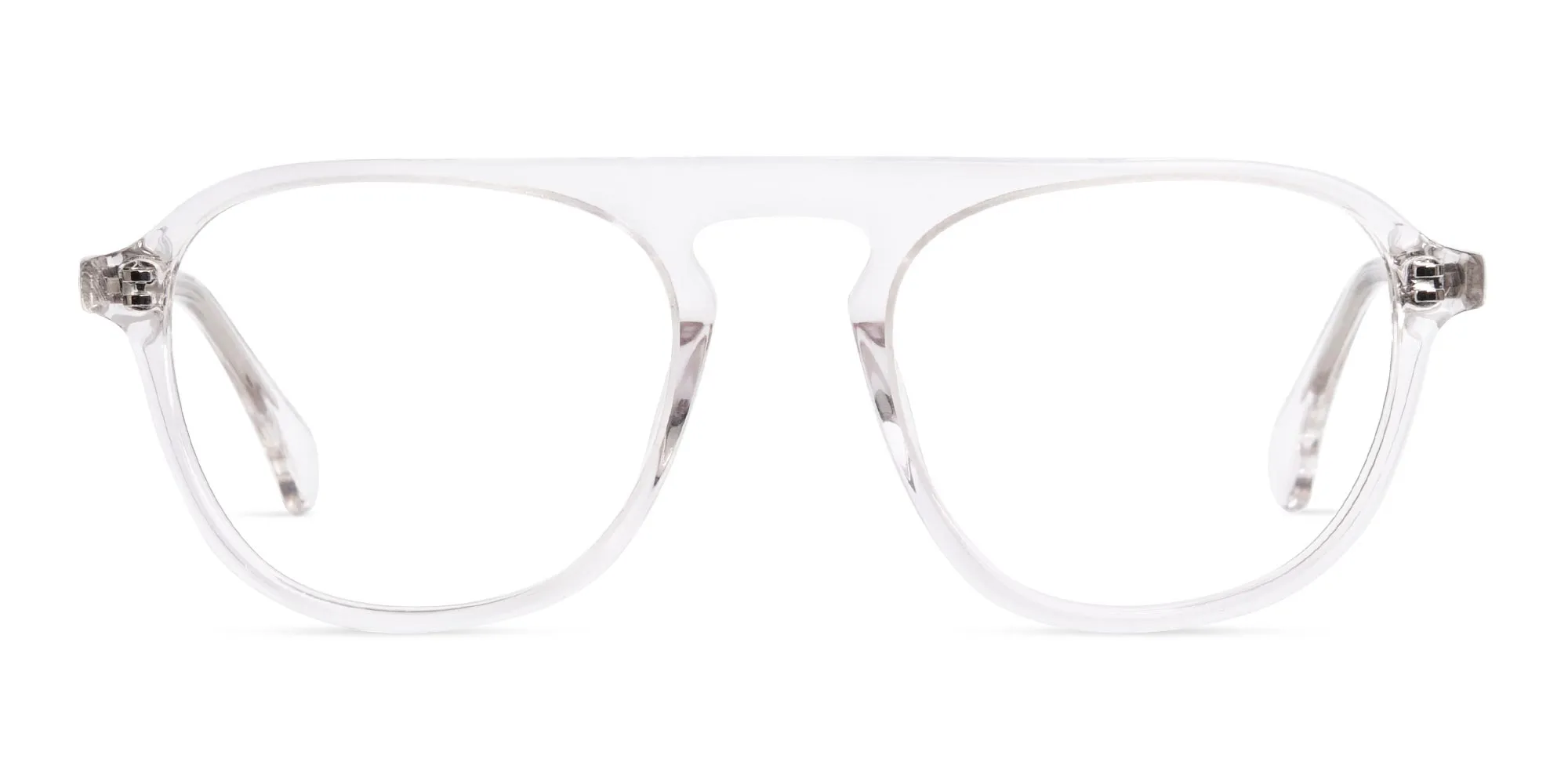 TL1009F/2 - Perfect Shaped Transparent Pilot Square Glasses