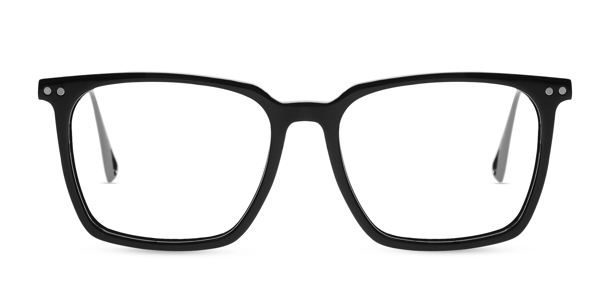A1104F/1 - Modern Black Eyeglasses