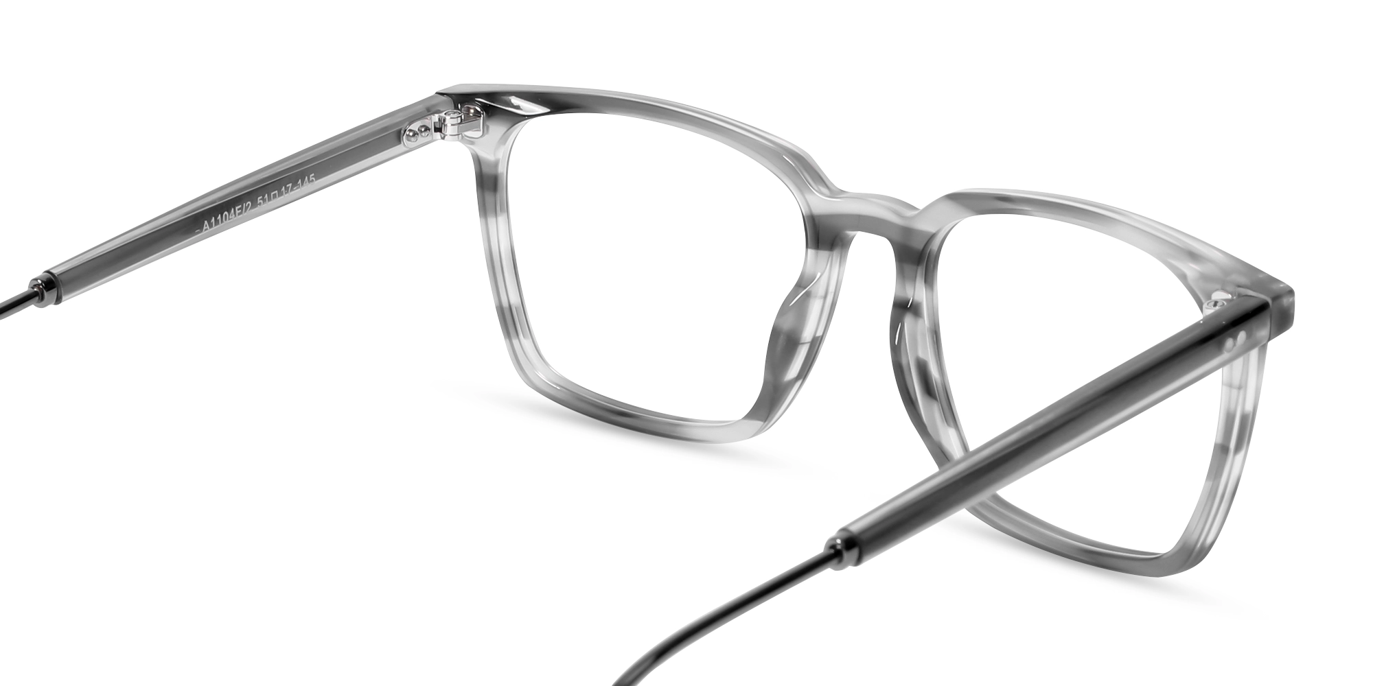 Crystal Grey Marble Square Sunglasses-5