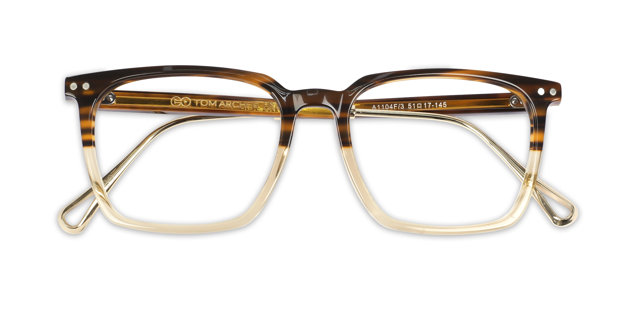 Crystal Honey Marble Square Sunglasses-6