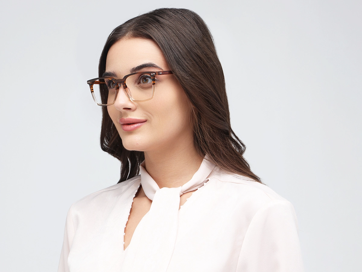 Crystal Honey Marble Square Sunglasses-53